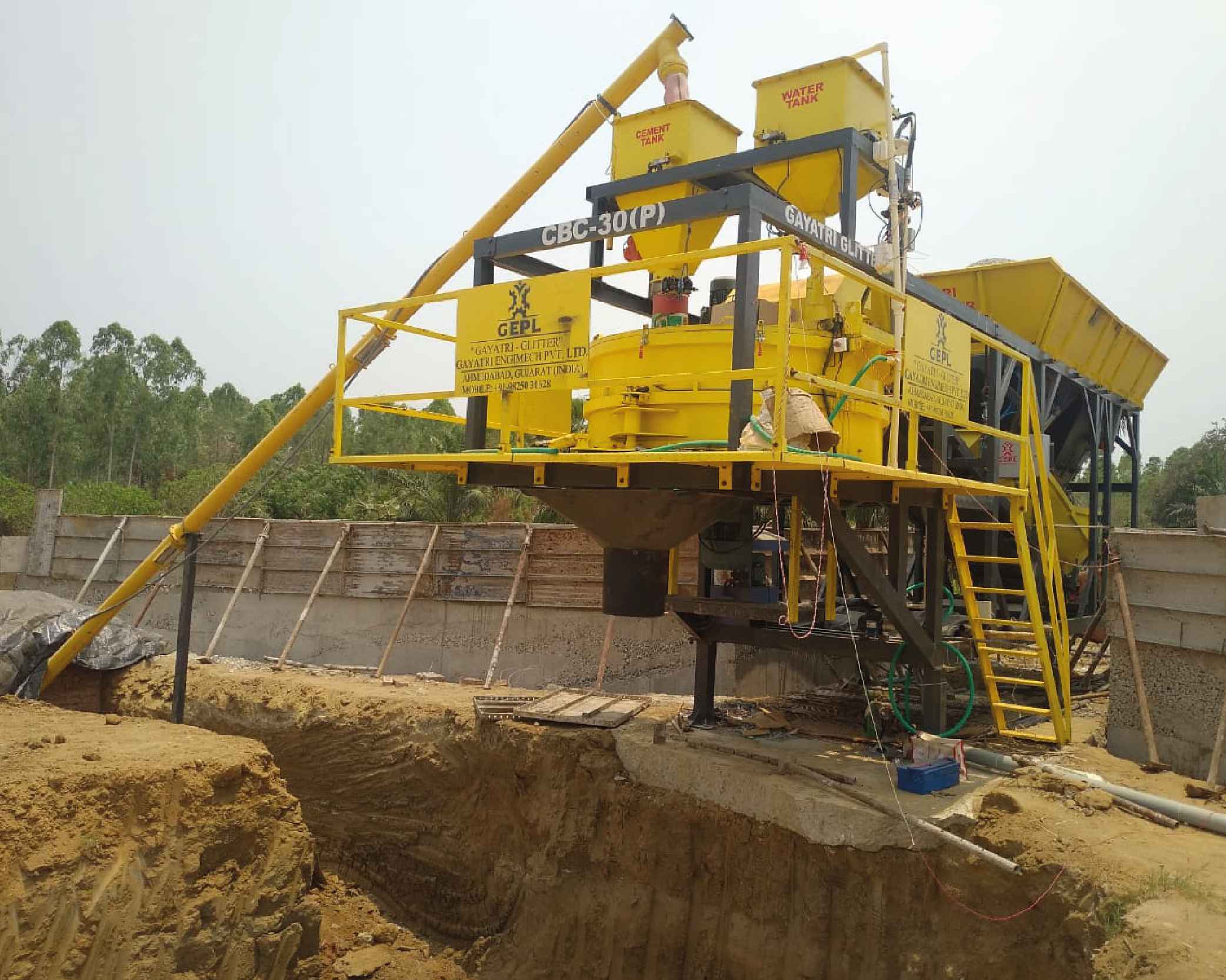 mobile concrete batching plant price in india